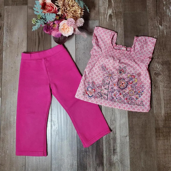 Toddler Girl Size 3T Casual Hot Pink 2 Pc Outfit NWOT - Picture 12 of 14